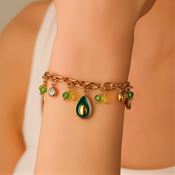 Luna Charm Bracelet 18K Gold Plated Steel Tarnish-free