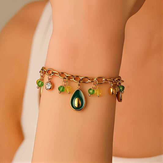 Luna Charm Bracelet 18K Gold Plated Steel Tarnish-free