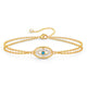 Evil Eye Bracelet 18K Gold Plated Steel Tarnish-free