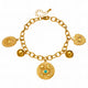 Titan Evil Eyes Bracelet 18K Gold Plated Steel Tarnish-free