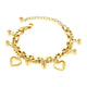 Hearts Infinity Bracelet 18K Gold Plated Steel Tarnish-free