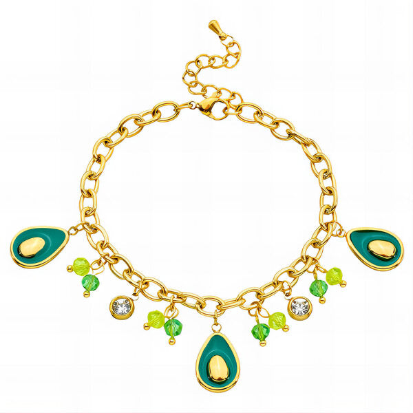 Luna Charm Bracelet 18K Gold Plated Steel Tarnish-free