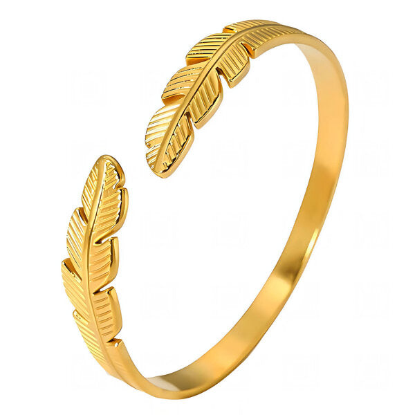 Royal Leaves Bracelet 18K Gold Plated Steel Tarnish-free