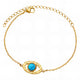 Evil Eye Bracelet 18K Gold Plated Steel Tarnish-free