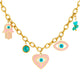 Imperial Evil Eye Necklace 18K Gold Plated Steel Tarnish-free