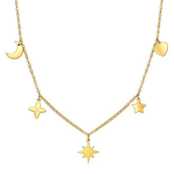 Star NECKLACE 18K Gold Plated Steel Tarnish-free