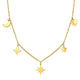 Star NECKLACE 18K Gold Plated Steel Tarnish-free
