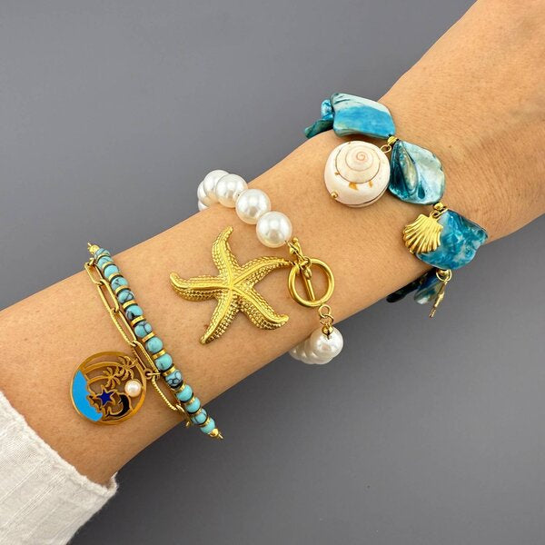 Starfish Signature Bracelet 18K Gold Plated Steel Tarnish-free